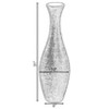 Uniquewise Modern Decorative Brown Textured Design Floor Flower Vase, for Living Room, Entryway or Dining Room, 31 inch - 4 of 4