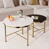 NicBex Modern Nesting Round Coffee Table with Storage,Center Table for Living Room,Living Room Furniture - image 2 of 4