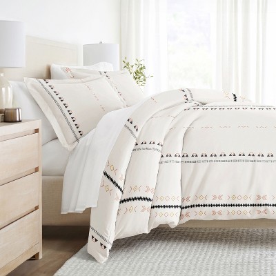 3PC Duvet Cover & Shams Set, Modern Boho Prints, Ultra Soft, Easy Care - Becky Cameron