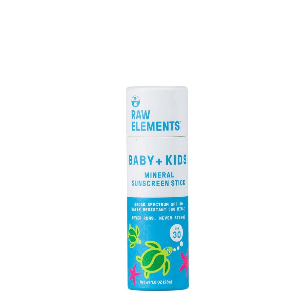 Photos - Cream / Lotion Raw Elements Baby + Kids Paper Mineral Sunscreen Stick - SPF 30+ - 1oz