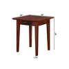 AFI Furnishings Shaker End Table Set of 2 with Charger AW - 2 of 4