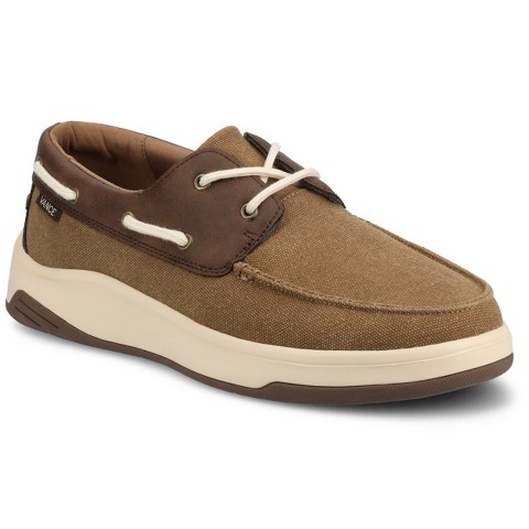 Vance Co. Vance Mens Catamaran Lace-up Low Top Boat Shoe Sneaker, Brown 10
