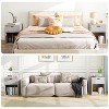 MUUEGM 18.9" Farmhouse Night Stand| Wooden Bedside End Tables with Drawer and Open Storage Cabinet - 3 of 4