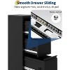 3-Drawer Metal File Cabinet with Lock, Heavy Duty Filing Cabinet for Letter/Legal/A4/F4 Documents, Vertical Storage Organizer for Home Office, Black - 3 of 4