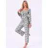 INSPIRE CHIC Women's 3 Pcs Pajama Set Camisole Tank Top Long Pants with V-Neck Long Sleeve Cardigan Sets - 3 of 4