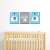 Big Dot of Happiness Blue Elephant - Baby Boy Nursery Wall Art and Kids Room Decorations - Gift Ideas - 7.5 x 10 inches - Set of 3 Prints - 2 of 4