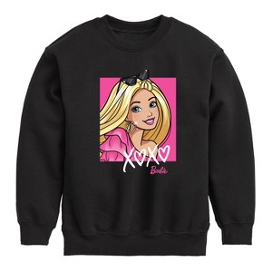 Boys' - Barbie - Xoxo Barbie Graphic Long Sleeve Fleece Sweatshirt - 1 of 4