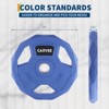 2-Inch Bumper Plates Set -Rubber Coated Cast Iron  for Home Gym Barbell Plates  Weights Options  (2.5-95 Lbs, Single/Pair/Set) - 2 of 4