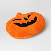 Pumpkin Shaped Halloween Faux Shearling Pillow Orange - Hyde and EEK! Boutique™ - 3 of 4