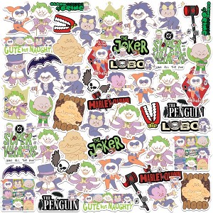 Justice League Dc Hand Drawn Villian Chibis 50Ct Sticker Pack Miscellaneous 50 Ct. Sticker Pack - 1 of 4