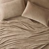 True North by Sleep Philosophy Soloft Plush Micro Plush Sheet Set Taupe - 4 of 4