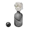 Glass Vase with Lid - Modern Decorative Accent for Contemporary Casual Home Decor - Gray - 3 of 4