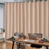 VEVOR Room Divider, Portable Panel Room Divider with Wheels Curtain Divider Stand, Freestanding Room Divider Privacy Screen for Office, Brown - 2 of 4