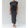 Women's Cotton Ribbed Aisling Skirt in Pearl by Tomorrow Studio - 3 of 4