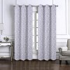 RT Designers Collection Liana Jacquard Grommet Curtain Panel Pair 36" x 84" Char - 2 of 4