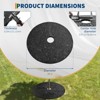 Rubber Mulch Tree Ring, Reusable Round Tree Weed Barrier Mat, Root Barrier for Landscaping Weed Grass Control, Root Protection - 2 of 4