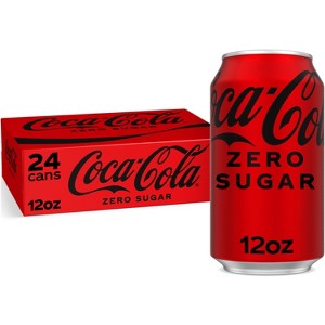 Coca-Cola Zero Sugar Soda - 24pk/12 fl oz Cans - 1 of 4