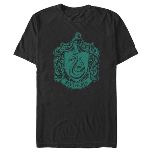 Men's Harry Potter Slytherin House Crest T-Shirt - Black - Medium