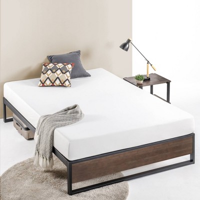 14" Suzanne Platform Bed Frame Gray Wash - Zinus