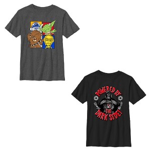 Boys Star Wars Chibi Squad and Darth Vader T Shirt - 1 of 4