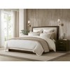 AENKYO Full/Queen Linen Blend Duvet Cover Set, 3-Piece Double Flange Luxury Bedding in White+Beige, Premium Touch Collection - 2 of 4