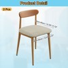 Unique Bargains Washable Stretch Soft Dining Chair Cushion Covers 2 Pcs - 2 of 4