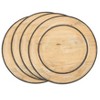 Saro Lifestyle Wooden Charger, 13" Ø Round, Natural (Set of 4) - 3 of 4
