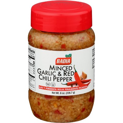 Badia Minced Garlic and Red Chili Pepper -8 oz