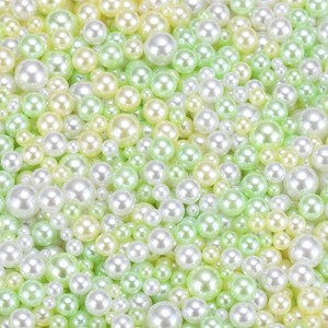 Unique Bargains Crafting Decorative Fillers No Hole Vase Faux Pearl 0.12-0.31inch 800 Pcs - 1 of 4