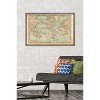 Trends International Map - Rustic Framed Wall Poster Prints - 2 of 4