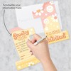 Big Dot of Happiness Groovy One - Shaped Fill-In Invitations - Boho Hippie First Birthday Party Invitation Cards with Envelopes - Set of 12 - image 2 of 4