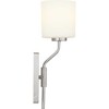 Progress Lighting Tobin 1-Light Wall Sconce, Brushed Nickel, Etched White Glass Shade - 4 of 4