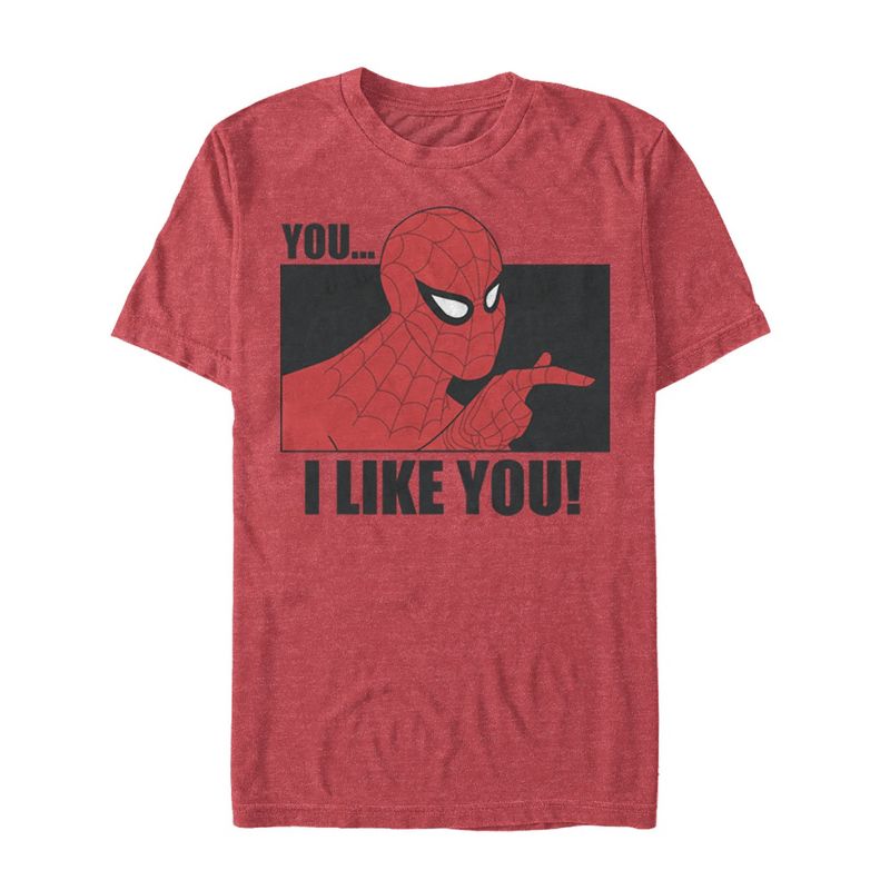 Men's Marvel Spider-Man Likes You T-Shirt, 1 of 5