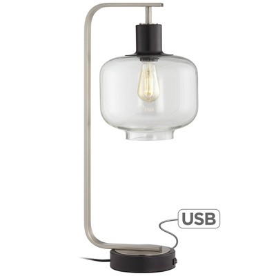 industrial table lamp with usb port