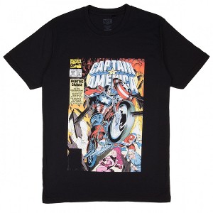 Mens Captain America Wheels Up! #427 Marvel Comic Cover T-Shirt - 1 of 3