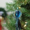 Northlight 10" Peacock Feather Jeweled Tassel Christmas Ornament - Blue - 3 of 3
