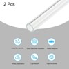 Unique Bargains Lamp Lantern Water Cooling System Acrylic Round Pipes Clear 2 Pcs 14" - 3 of 4