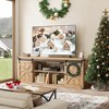 Farmhouse TV Stand for 75" TVs - 70" Media Console with Sliding Barn Doors, 6-Outlet Charging Station & Cable Management, Rustic Finish - 4 of 4