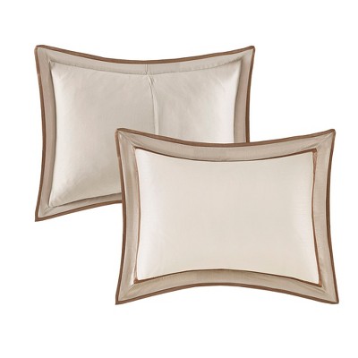 California King Taupe Brown Microfiber Comforter Set