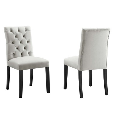 Modway Duchess Performance Velvet Dining Chairs - Set of 2