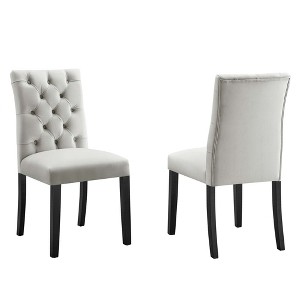 Modway Duchess Performance Velvet Dining Chairs - Set of 2 - 1 of 4