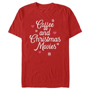 Men's Lost Gods Coffee and Christmas Movies Distressed T-Shirt - 1 of 4