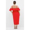 Women's Plus Size Flirtation Drape Midi Dress - tigerlily | CITY CHIC - 2 of 4