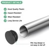 Unique Bargains Round Plastic Hole Plugs Patio Chairs Fences Metal Tubing Leg Cap Black - 2 of 4