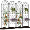 Garden Trellis for Climbing Plants 2 PCS,75 x 20 Inch Metal Trellis metel Fence Rustproof Black Powder Coated Outdoor for Supporting Climbing Plants - 2 of 4