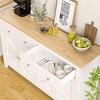 55" Buffet Sideboard Cabinet with Storage,Double Door Kitchen Cabinet - 3 of 4