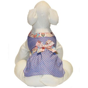 Gooby Sundress for Dogs, Medium, Purple Polka Dot - 1 of 1