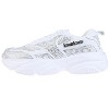 bebe Women's Fashion Platform Lace-Up Shoes - Chunky Sneakers with Mesh & Rhinestone Accents - 3 of 4