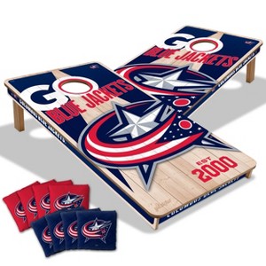 NHL Columbus Blue Jackets 2'x4' Wood Toss Game Set - 1 of 4