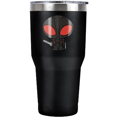 Aquaman Movie Black Manta Chibi Character Steel Tumbler 30oz Coffee Travel Mug